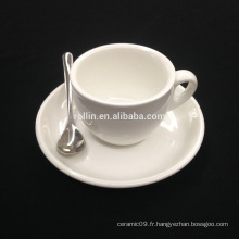 Tasse de vaisselle d&#39;hôtel, tasse en céramique pour expresso et thé, tasse de porcelaine et vaisselle